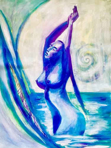 Original Figurative Nude Painting by Aleksandra Cherepanova