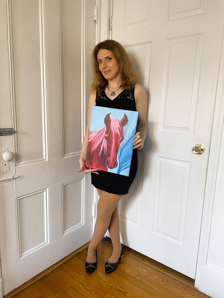 Original Contemporary Animal Painting by Aleksandra Cherepanova