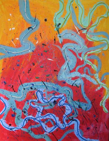 Original Abstract Expressionism Abstract Paintings by Aleksandra Cherepanova