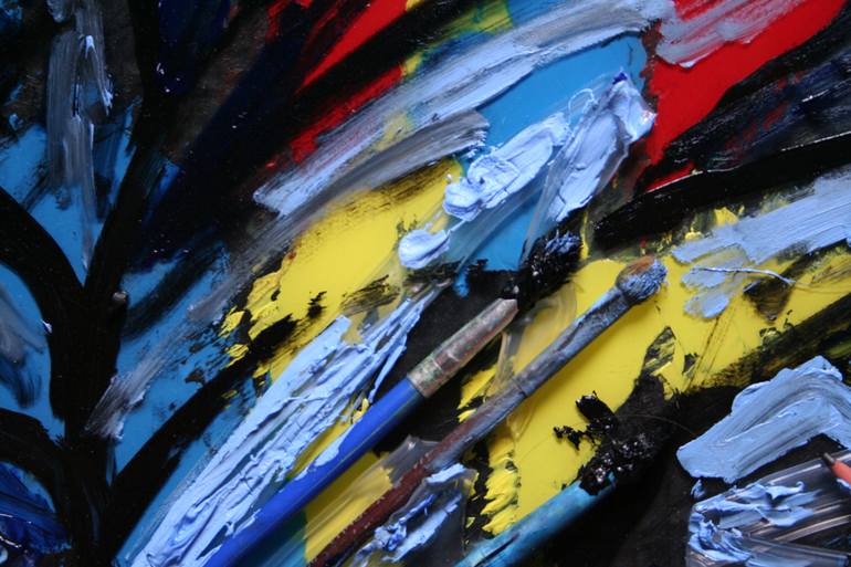 Original Abstract Expressionism Abstract Painting by Aleksandra Cherepanova