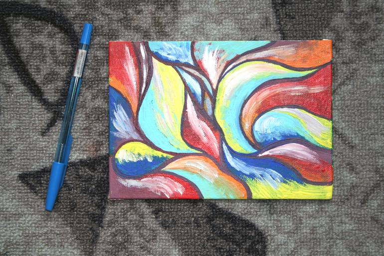 Original Abstract Expressionism Abstract Painting by Aleksandra Cherepanova