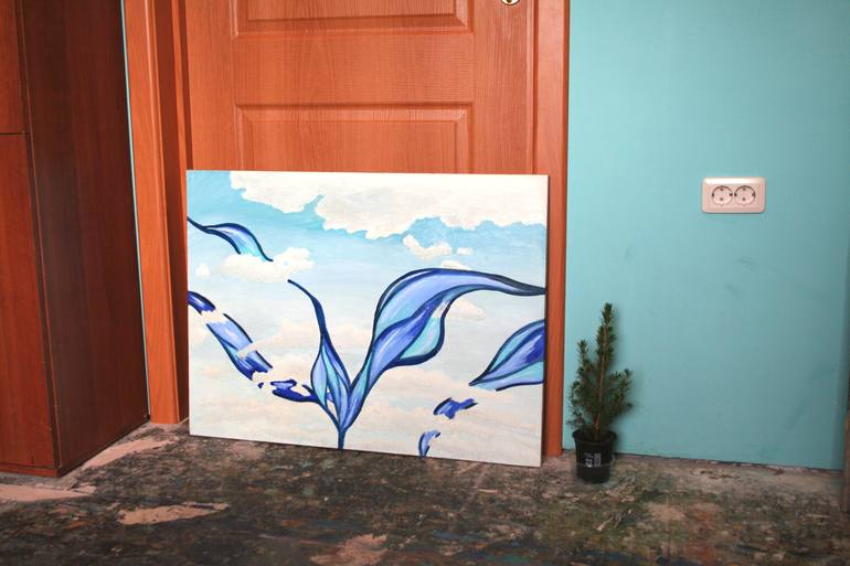Original Abstract Landscape Painting by Aleksandra Cherepanova