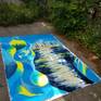 The process of creating great art work at the back yard