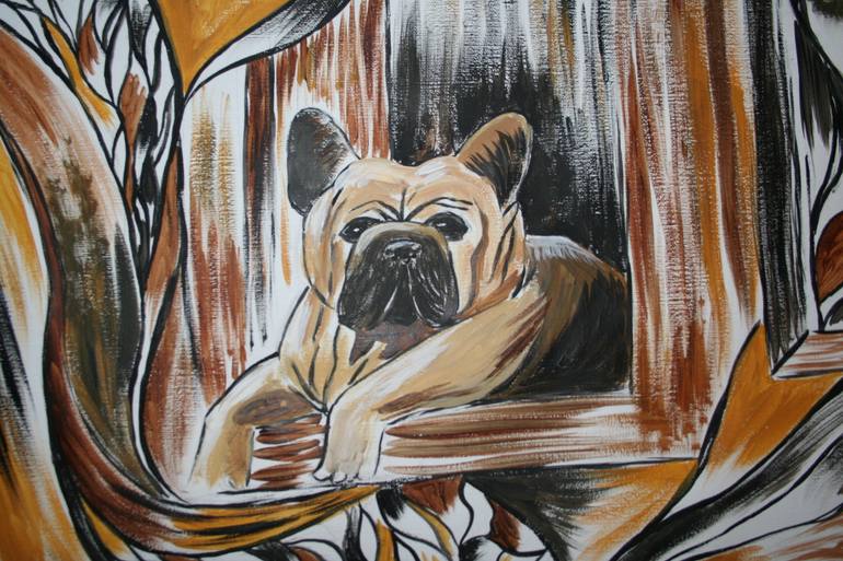 Original Expressionism Animal Painting by Aleksandra Cherepanova