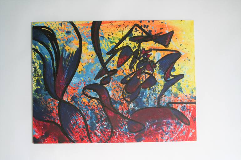 Original Abstract Expressionism Abstract Painting by Aleksandra Cherepanova