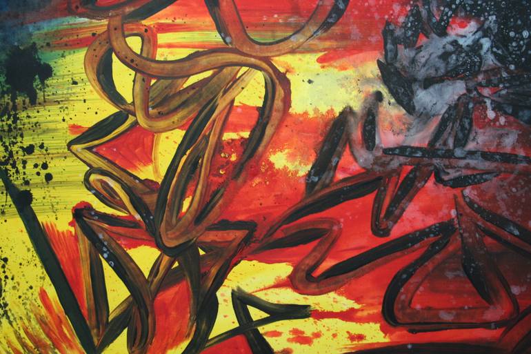 Original Abstract Expressionism Abstract Painting by Aleksandra Cherepanova