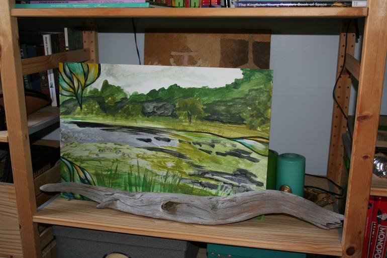 Original Expressionism Landscape Painting by Aleksandra Cherepanova