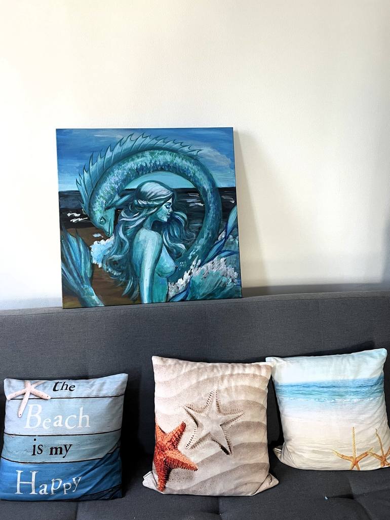 Original Expressionism Fantasy Painting by Aleksandra Cherepanova