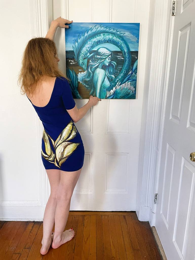 Original Expressionism Fantasy Painting by Aleksandra Cherepanova