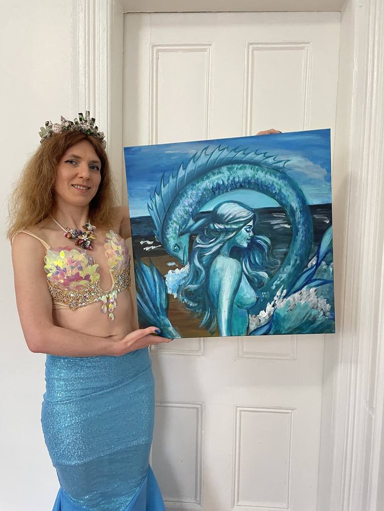 Original Expressionism Fantasy Painting by Aleksandra Cherepanova