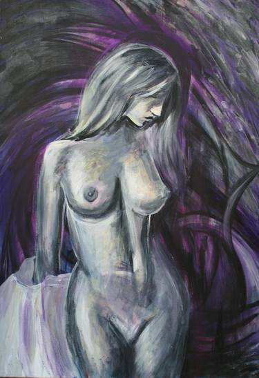 Print of Modern Nude Paintings by Aleksandra Cherepanova