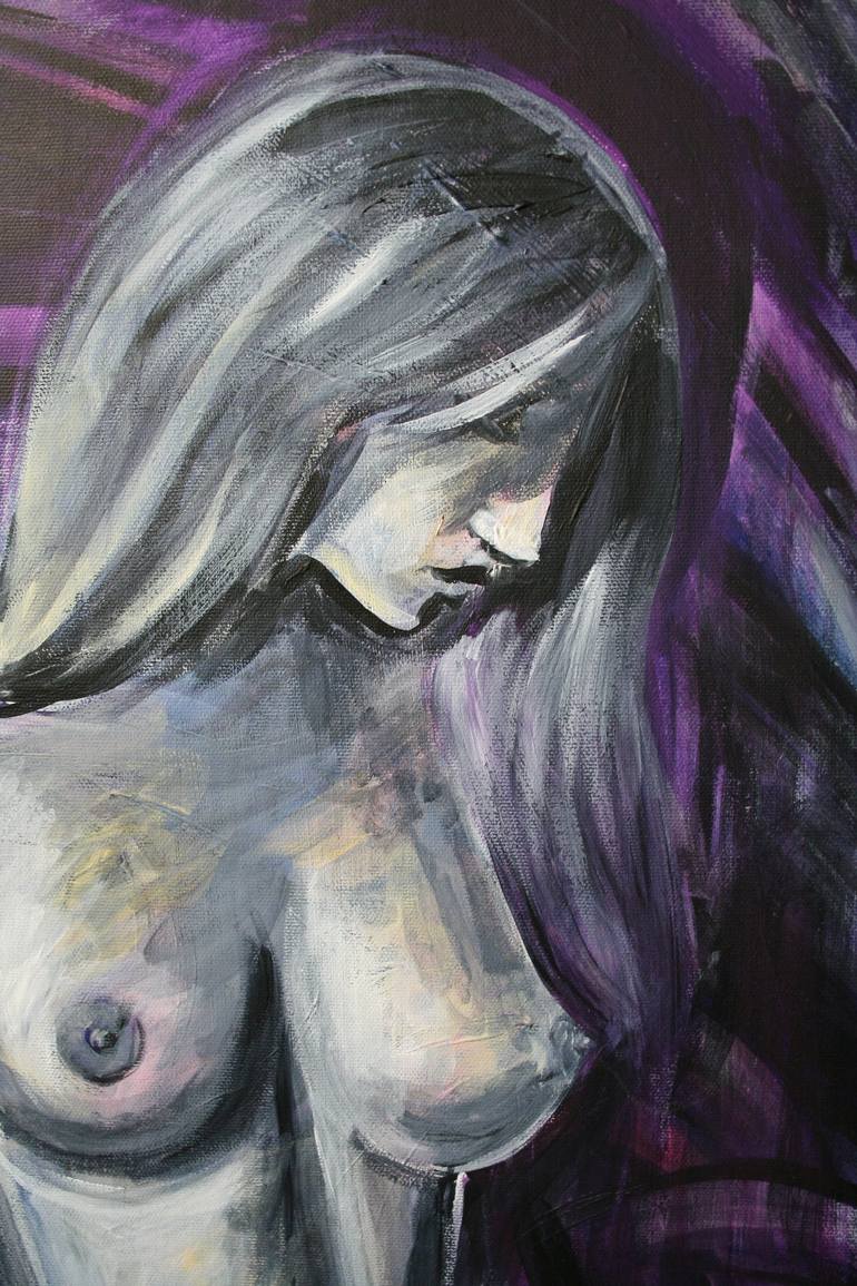 Original Modern Nude Painting by Aleksandra Cherepanova