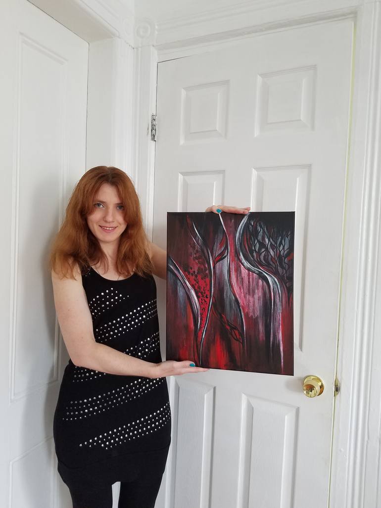 Original Abstract Expressionism Abstract Painting by Aleksandra Cherepanova