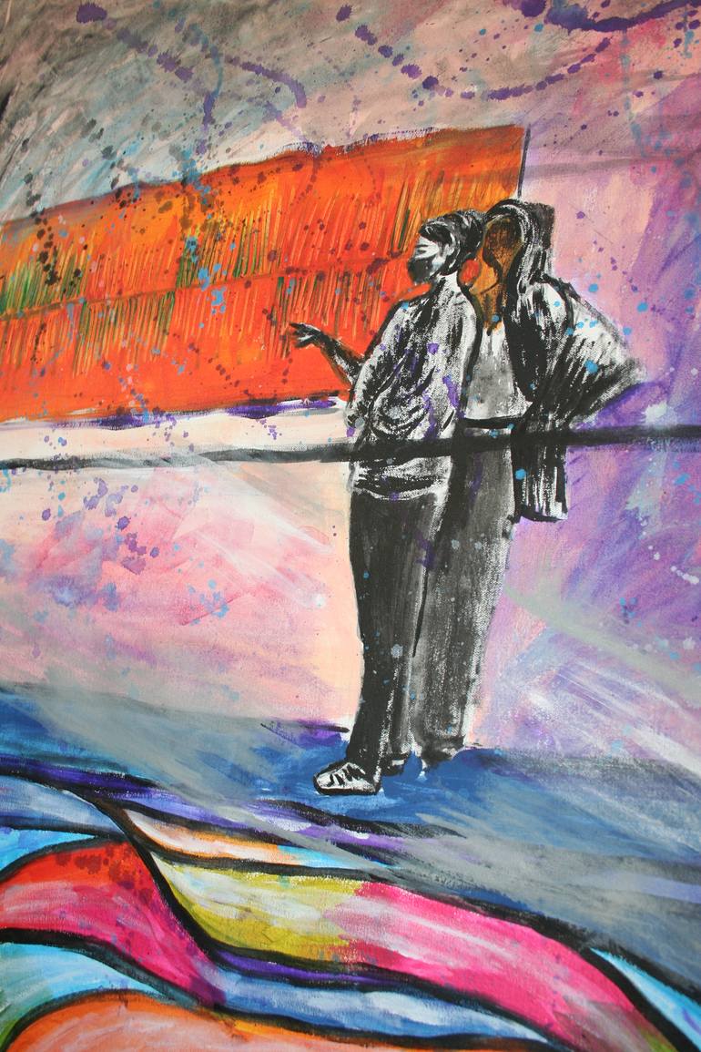 Original Expressionism Erotic Painting by Aleksandra Cherepanova