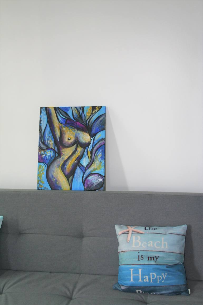 Original Figurative Body Painting by Aleksandra Cherepanova