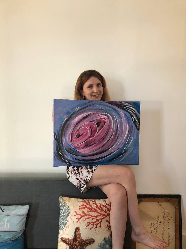 Original Abstract Expressionism Abstract Painting by Aleksandra Cherepanova