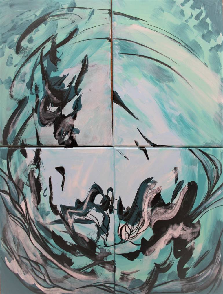 Original Abstract Expressionism Abstract Painting by Aleksandra Cherepanova