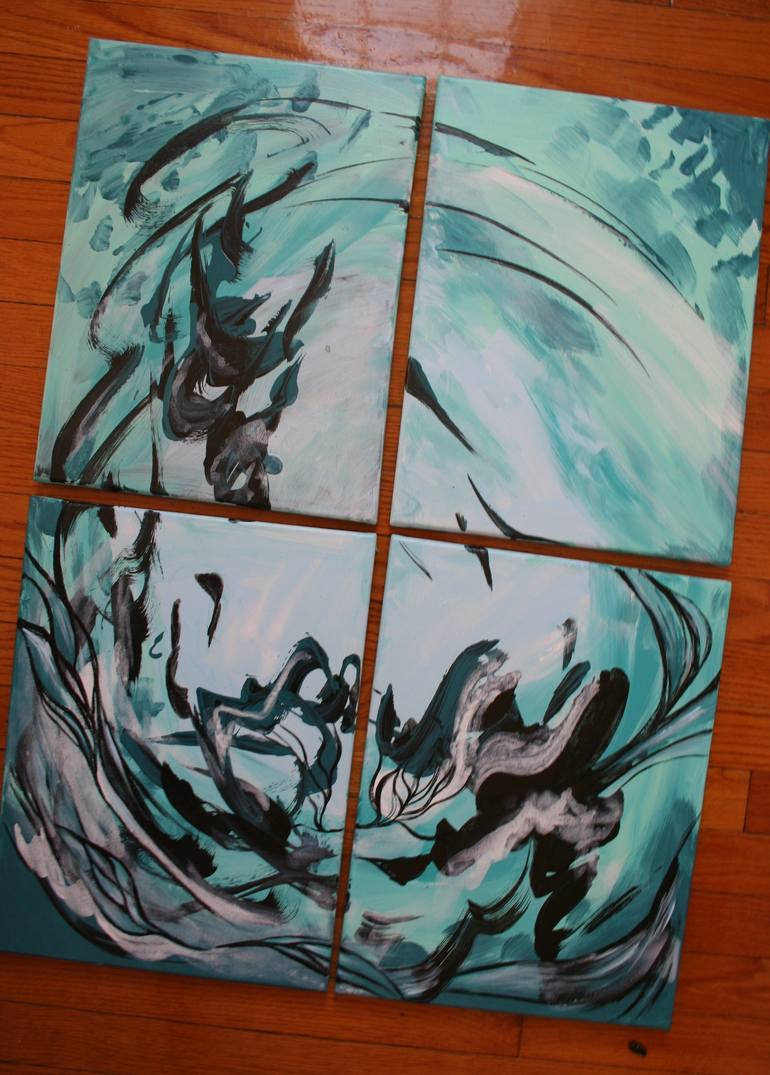 Original Abstract Expressionism Abstract Painting by Aleksandra Cherepanova