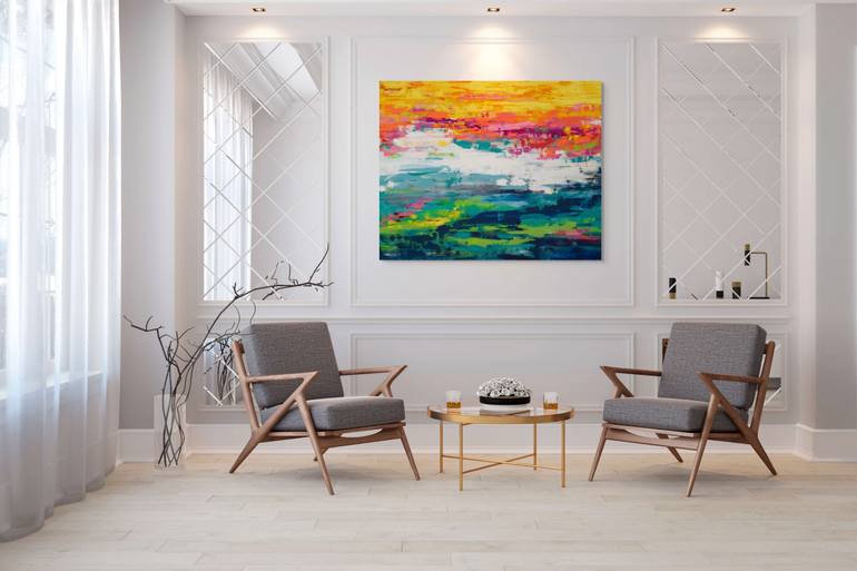 Original Minimalism Abstract Painting by Hilary Winfield