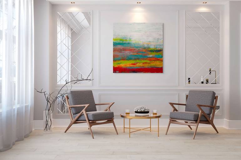 Original Minimalism Abstract Painting by Hilary Winfield