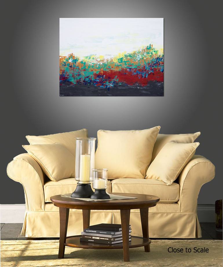 Original Abstract Landscape Painting by Hilary Winfield