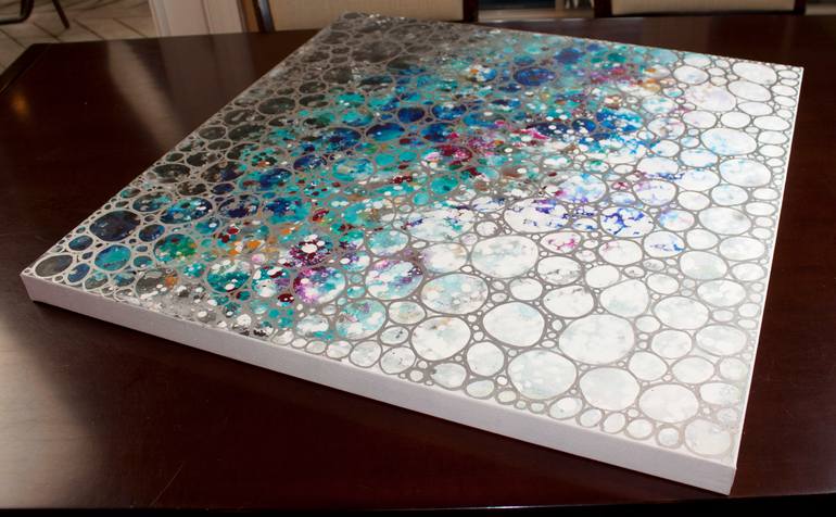 Original Geometric Abstract Painting by Hilary Winfield