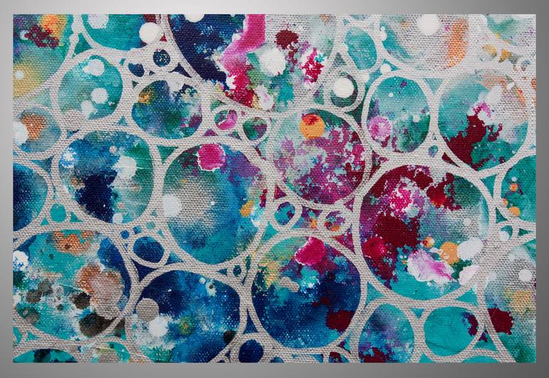 Original Geometric Abstract Painting by Hilary Winfield