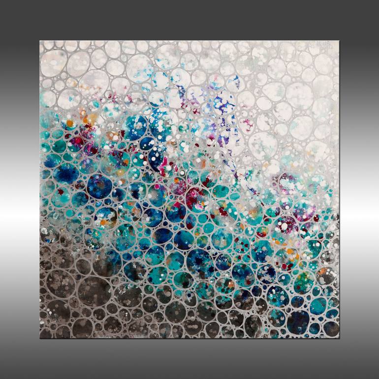 Original Geometric Abstract Painting by Hilary Winfield