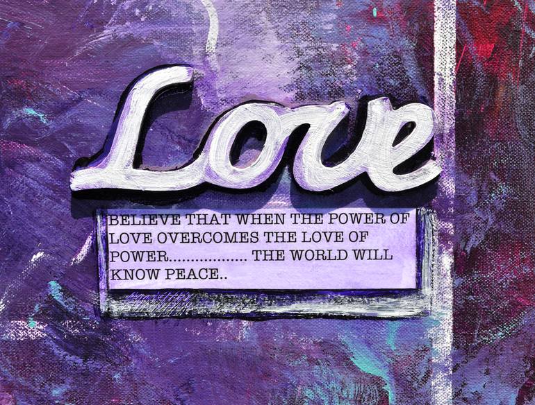 Original Pop Art Love Painting by Susan Boerner