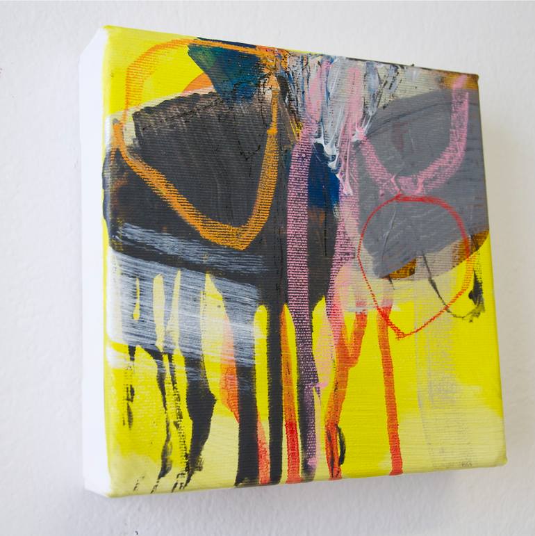 Original Abstract Expressionism Abstract Painting by Katarína Kalmanová