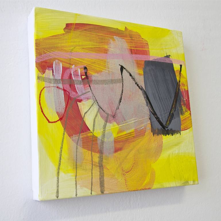 Original Abstract Expressionism Abstract Painting by Katarína Kalmanová
