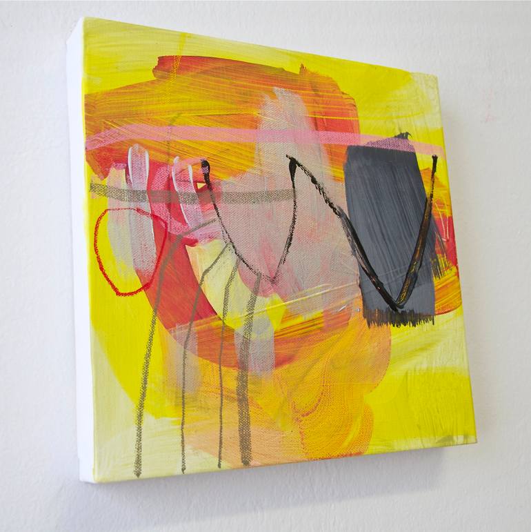 Original Abstract Expressionism Abstract Painting by Katarína Kalmanová