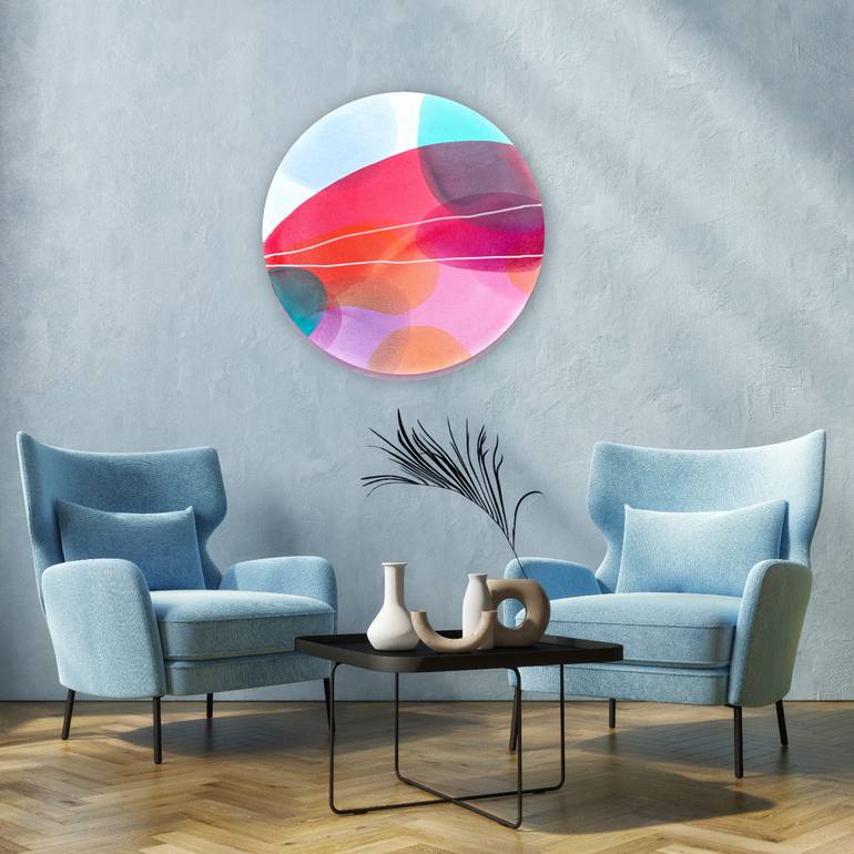 Original Abstract Expressionism Abstract Painting by Katarína Kalmanová