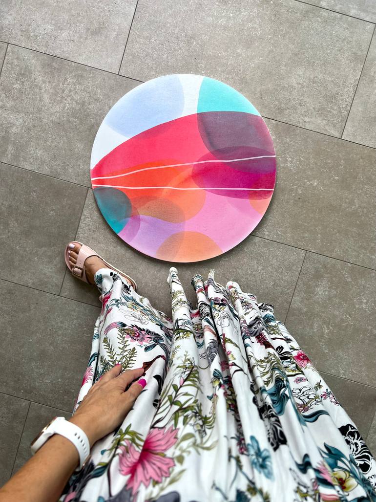 Original Abstract Expressionism Abstract Painting by Katarína Kalmanová