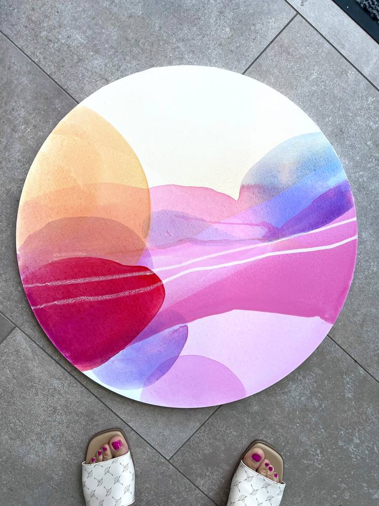 Original Abstract Expressionism Abstract Painting by Katarína Kalmanová