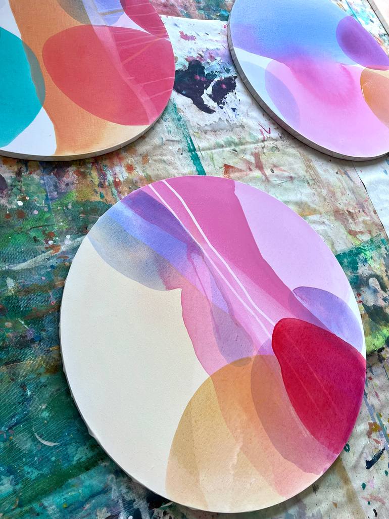 Original Abstract Expressionism Abstract Painting by Katarína Kalmanová