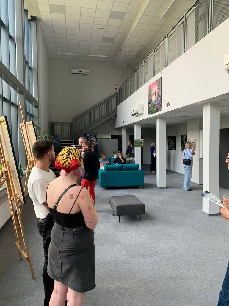 Original Expressionism Nature Painting by Anna Fecko-LipińSka