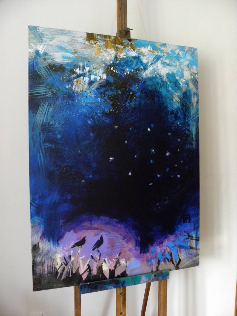 Original Abstract Expressionism Nature Painting by Anna Fecko-LipińSka