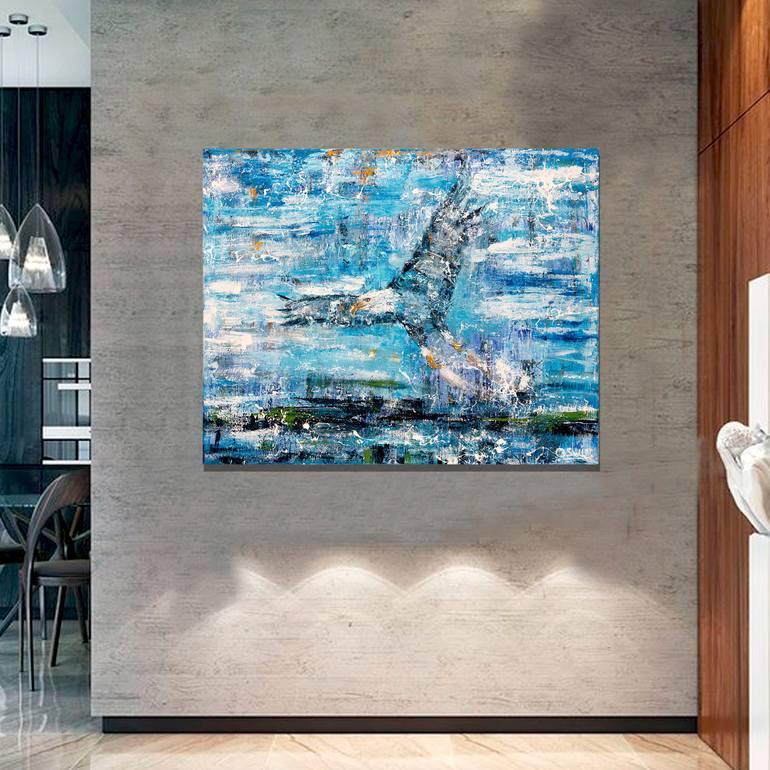 Original Impressionism Animal Painting by Oswin Gesselli