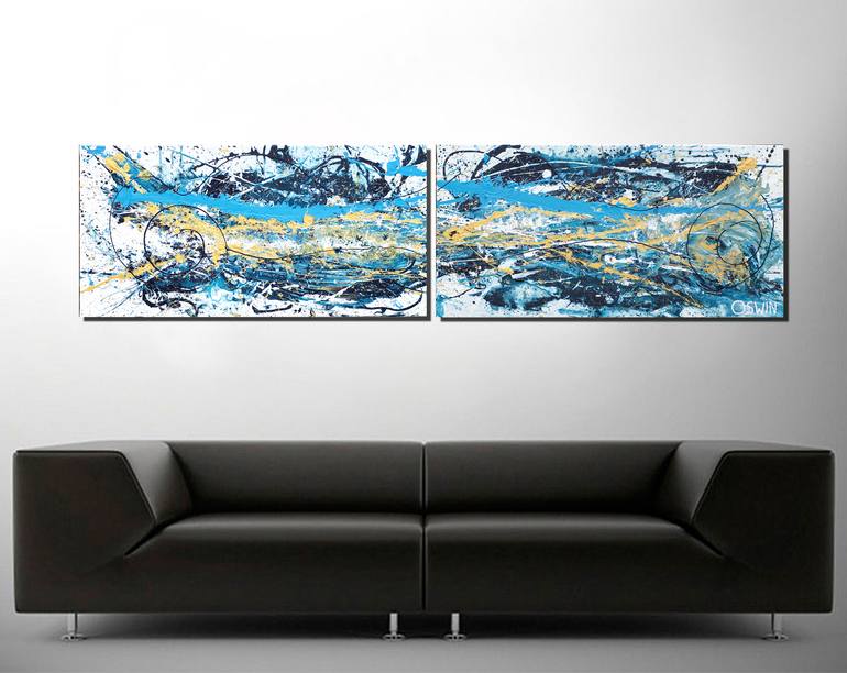Original Abstract Painting by Oswin Gesselli