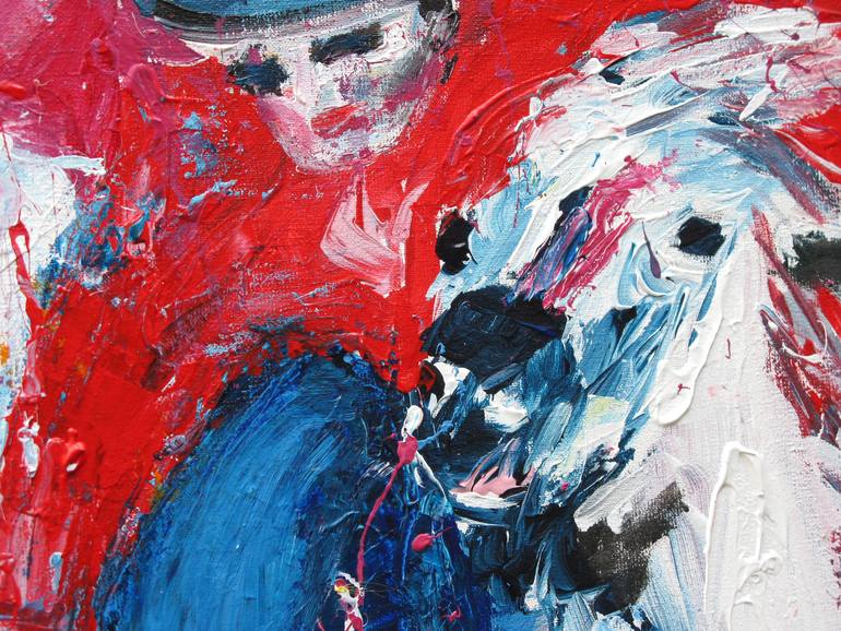Original Abstract Animal Painting by Oswin Gesselli