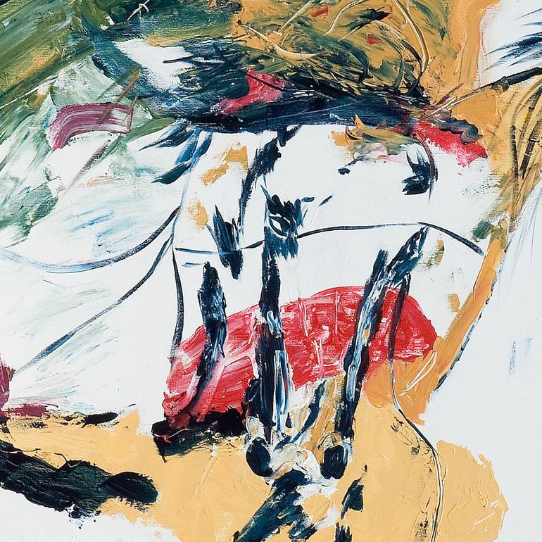 Original Abstract Horse Painting by Oswin Gesselli