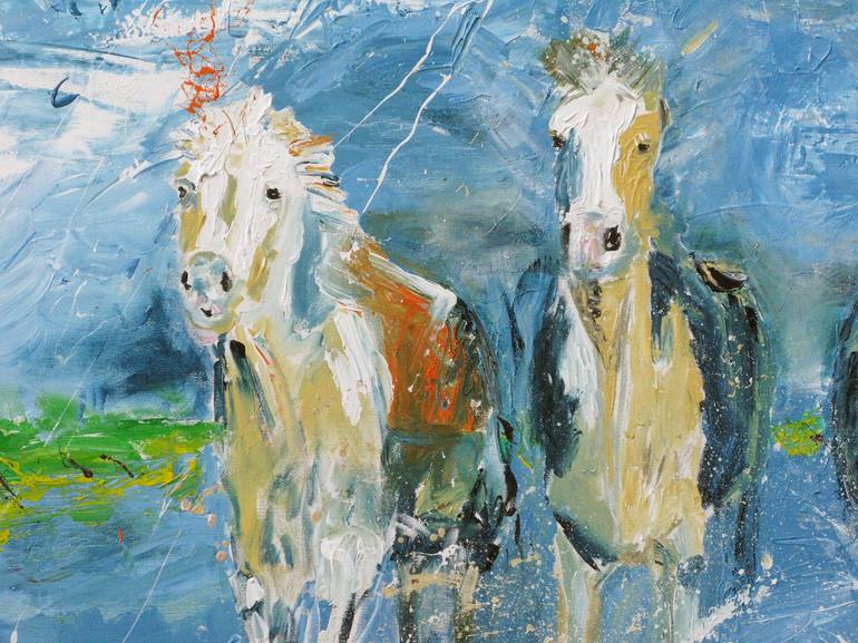 Original Abstract Animal Painting by Oswin Gesselli