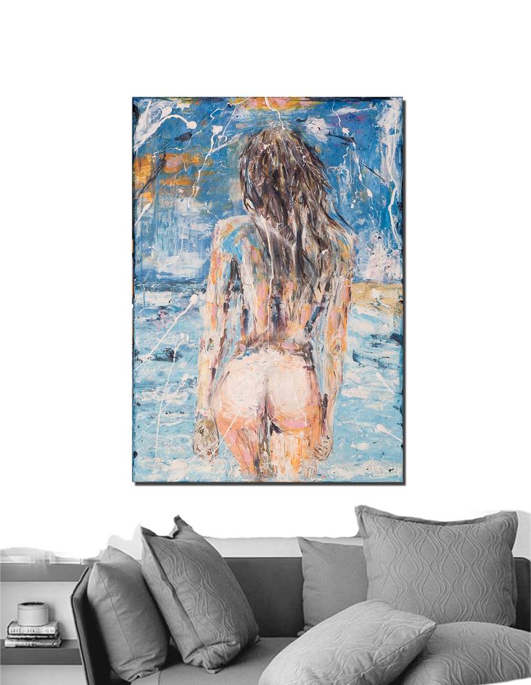 Original Nude Painting by Oswin Gesselli