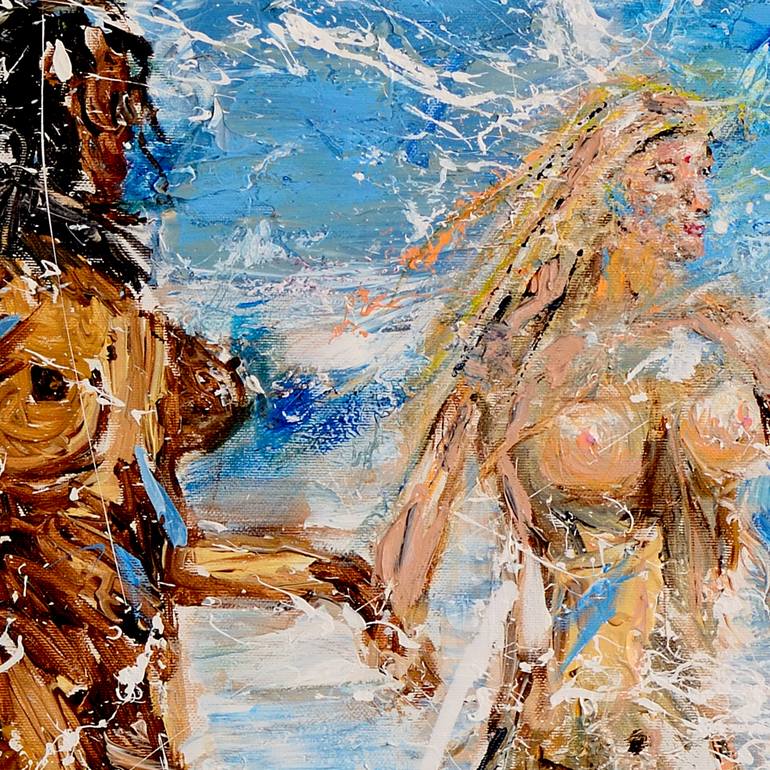 Original Figurative Nude Painting by Oswin Gesselli