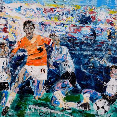Original Expressionism Sport Paintings by Oswin Gesselli