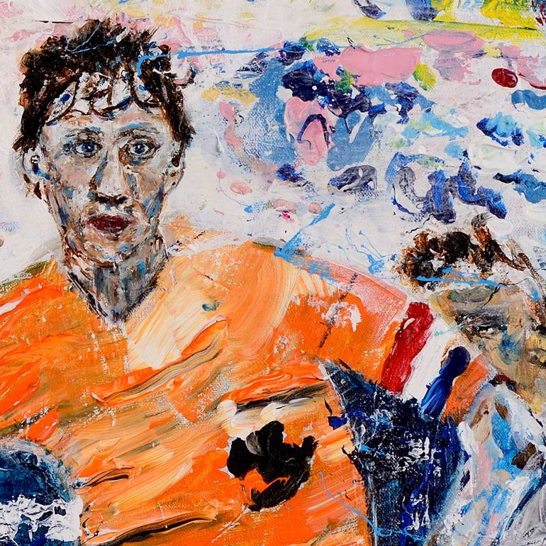 Original Expressionism Sport Painting by Oswin Gesselli