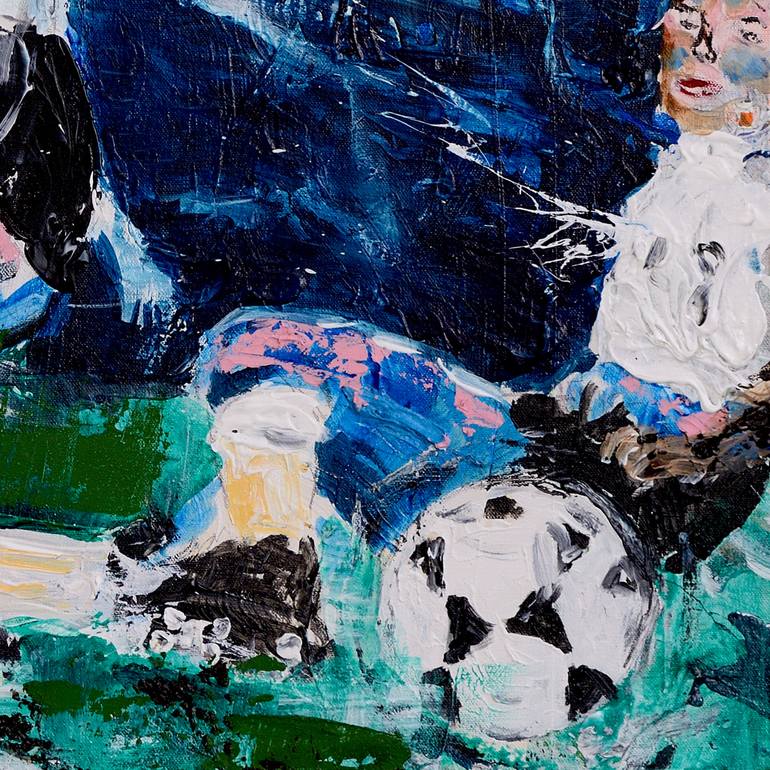 Original Expressionism Sport Painting by Oswin Gesselli