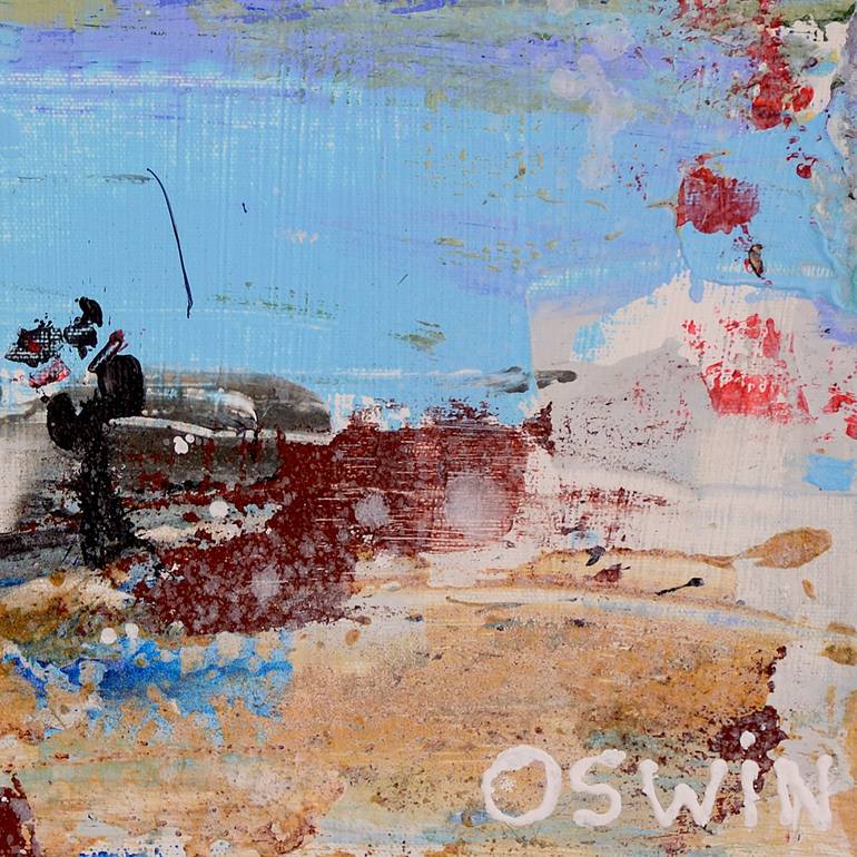 Original Abstract Expressionism Abstract Painting by Oswin Gesselli