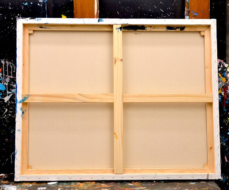 Original Abstract Expressionism Animal Painting by Oswin Gesselli